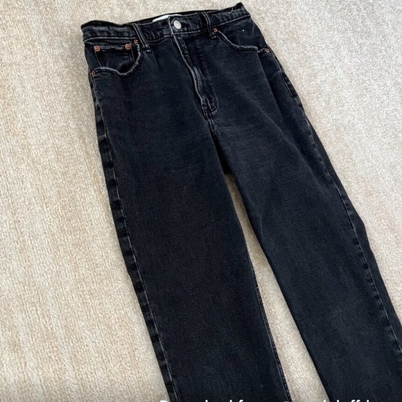 Abercrombie & Fitch Ankle Straight Ultra High Rise Jeans 27/4 - Picture 3 of 10